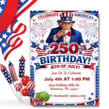 Tio Sam Patriótico Aniversário de 250 anos da Amér
