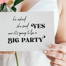 Convite Típica engraçada casamento casual de grande festa