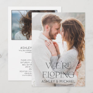 Convite Tipo Moderno Nós Estamos Fugindo 2 Recepção de Fot