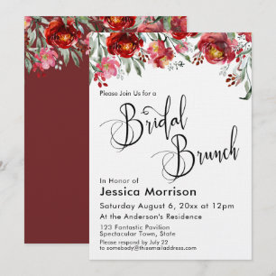 Convite Tipografia Bridal Brunch