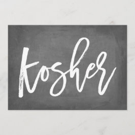 Convite Tipografia Chic Letreiro de Giz Kosher Impressão