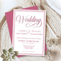 Tipografia Clássica Casamento Formal de Rosegold W