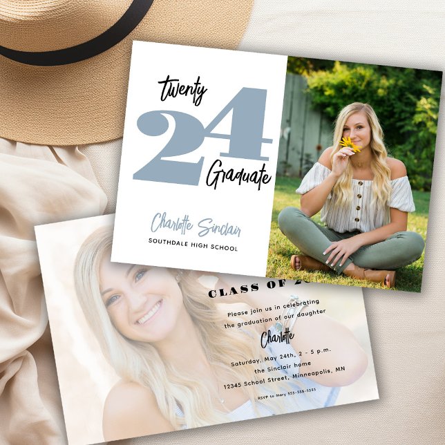 Convite Tipografia de Escrita Manual em Foto 2024 (Criador carregado)