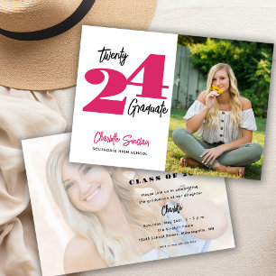 Convite Tipografia de Escrita Manual em Foto 2024