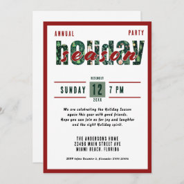 Convite Tipografia de Natal Anual