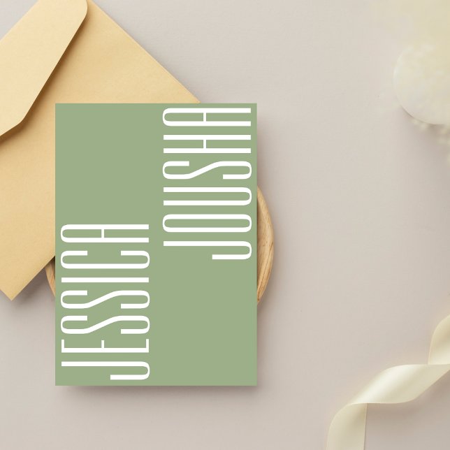 Convite Tipografia de Nomes de Negrito Ultra Moderno (Criador carregado)