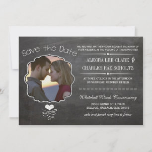 Convite Tipografia de Vintage Moderna em Painéis Alcalço