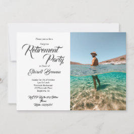 Convite Tipografia do Na moda moderno fotográfico do Parti