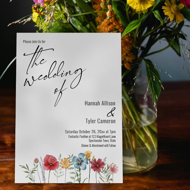 Convite Tipografia Elegante Casamento de Vidraça (Criador carregado)