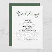 Tipografia Elegante | Casamento Verde Profundo