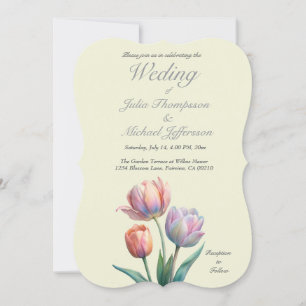 Convite Tipografia Elegante de Suite de Casamento de Paste
