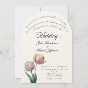 Convite Tipografia Elegante de Suite de Casamento de Paste
