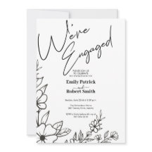 Tipografia elegante que estamos noivos