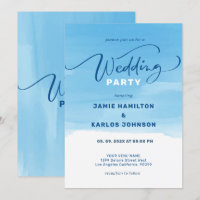 Tipografia elegante sobre fundo aquoso azul-céu