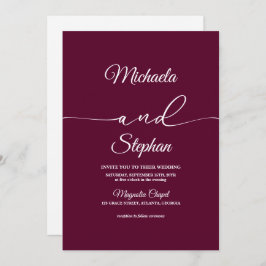 Convite Tipografia Moderna | Bold Bellisia Wedding