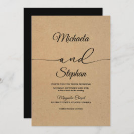 Convite Tipografia Moderna | Bold Bellisia Wedding