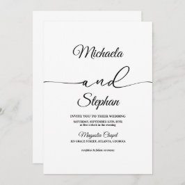 Convite Tipografia Moderna | Bold Bellisia Wedding