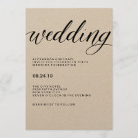 Tipografia Moderna Simples no Papel Kraft