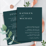 Convite Tipografia Moderna Verde Tudo Em Um Casamento Simp<br><div class="desc">Tipografia Moderna Verde Tudo Em Um Cartão De Convite De Casamento Minimalista. Celebre o seu dia especial com esta elegante e bela carta de convite para casamento para embelezar a sua ocasião especial. Todos os textos estão pré-organizados para que você personalize fácil e rapidamente com seus próprios detalhes. Se você...</div>