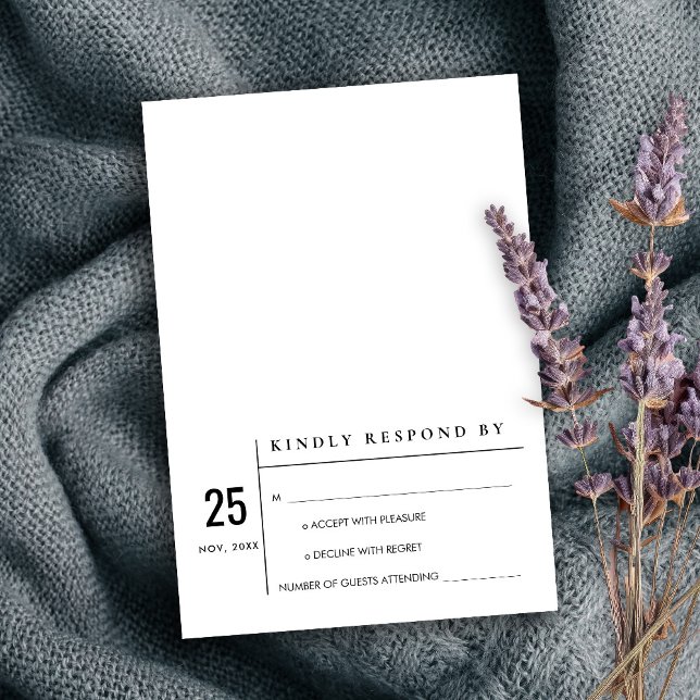 CONVITE TIPOGRAFIA PRETA BRANCA MODERNA MÍNIMA PARA RESPOS (Criador carregado)