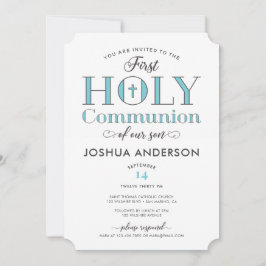 Convite Tipografia Primeira Comunhão Sagrada