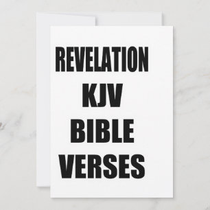 Convite Tipografia "Revelação Versículos da Bíblia KJV"
