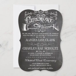 Convite Tipografia Vitoriana Moderna do Quadro de Captação