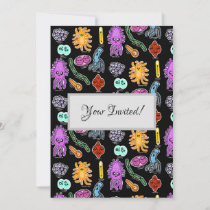 Convite Tipos De Bactérias