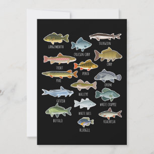 Convite Tipos De Espécies De Peixes Águas frescas