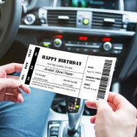 Tíquete de concerto de oferta de aniversário minim