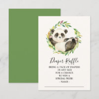 Tíquete de Fralda do Urso Panda Doce Raffle