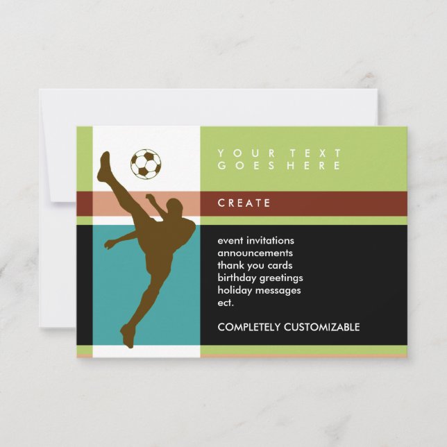 Convite tiras de futebol (Frente)