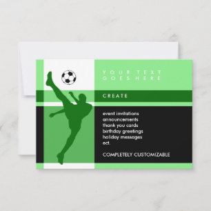 Convite tiras de futebol
