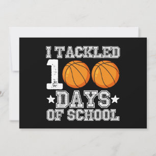 Convite Tirei 100 Dias de Basquete Escolar