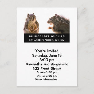 Convite Tiro de caneca de esquilo