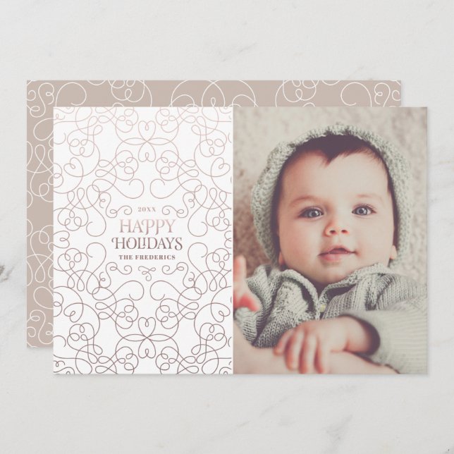 Convite Tiros requintados na placa de Natal de Bronze (Frente/Verso)