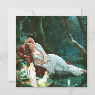 Convite Titania Dormindo à Lua - Arte Simmons