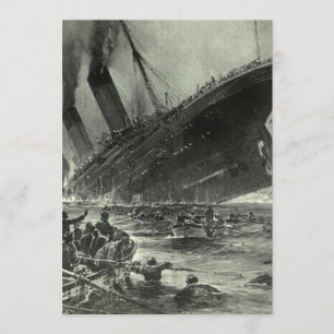 Convite Titanic do RMS em Sinalização