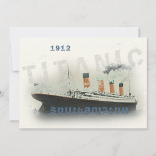 Convite Titanístico de Texto Personalizado da Vin