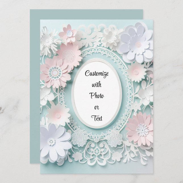 Convite Titular de Imagem Personalizado (Frente/Verso)