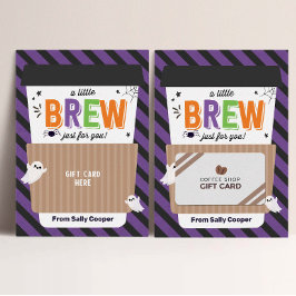 Convite Titular do Cartão-Presente de Café de Halloween pa