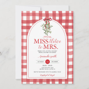 Convite Tletoe da Miss Arco Vermelho à Sra. Chá de panela