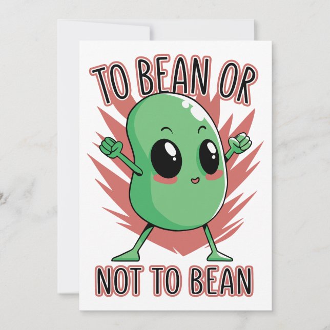 Convite To bean or not to bean (Frente)