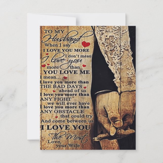 Convite To My Husband Gift, Indoor Decor (Frente)