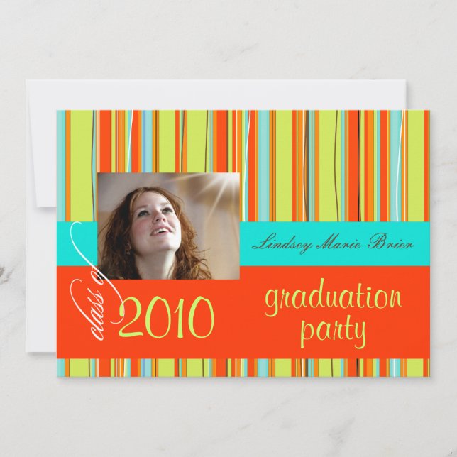 Convite Toalha/laranja/limão de praia fluorescente (Frente)