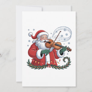 Convite Tocador de Violino Santa Violinista Música de Nata
