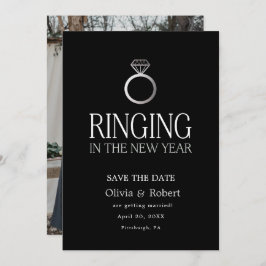 Convite Tocando no Ano Novo Salve a Data com Foto