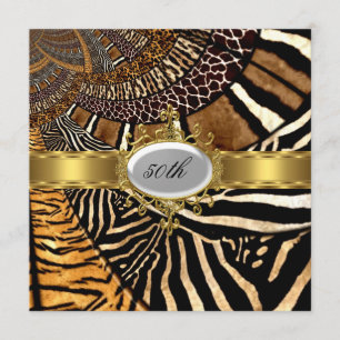 Convite Toda a Pele de Animal Parece Qualquer Festa de Ani