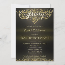 Convite Todas as finalidades | Ornamentais Dourados