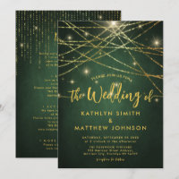 Todas Em Uma Luz De Cordas Douradas Elegante